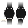 Pulseira de couro 20mm compatível com Garmin Forerunner 55 5
