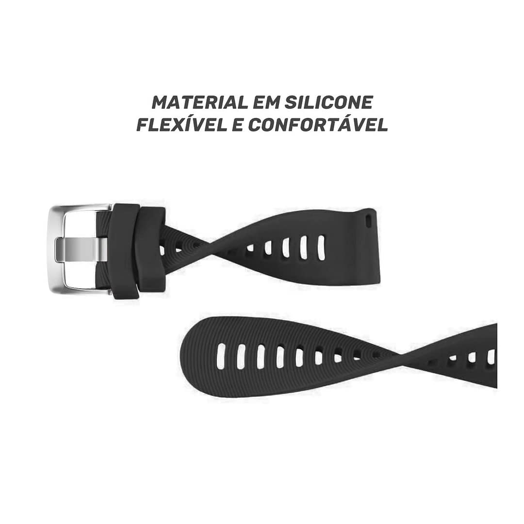 Pulseira para Haylou RS4 ou RS4 Plus - Silicone 20mm -fv-detalhes-pt