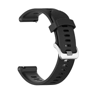 Pulseira para Garmin Forerunner 55 - silicone 20mm -fv-20mm-preta1