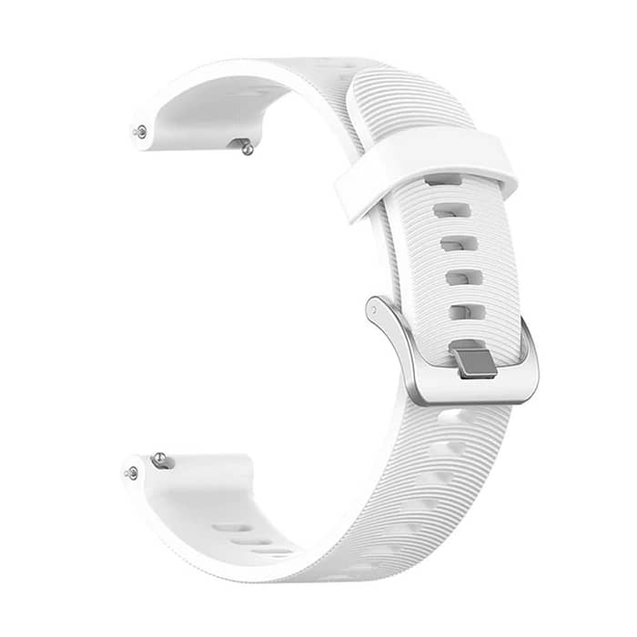 Pulseira para Garmin Forerunner 55 - silicone 20mm -fv-20mm-branca1