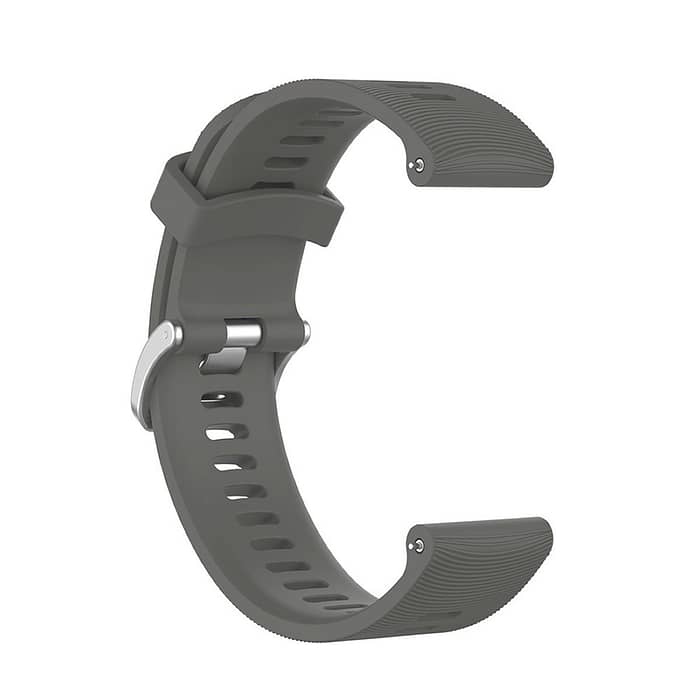 Pulseira para Garmin Forerunner 55 - silicone 20mm -fv-20mm-cinza