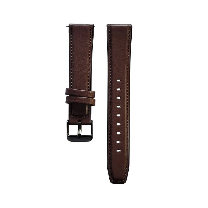 Pulseira de couro 20mm compatível com Garmin Forerunner 55 2